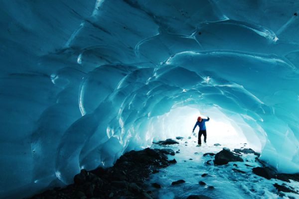 Byron Glacier Cave, Chugach National Forest, Seward, United States